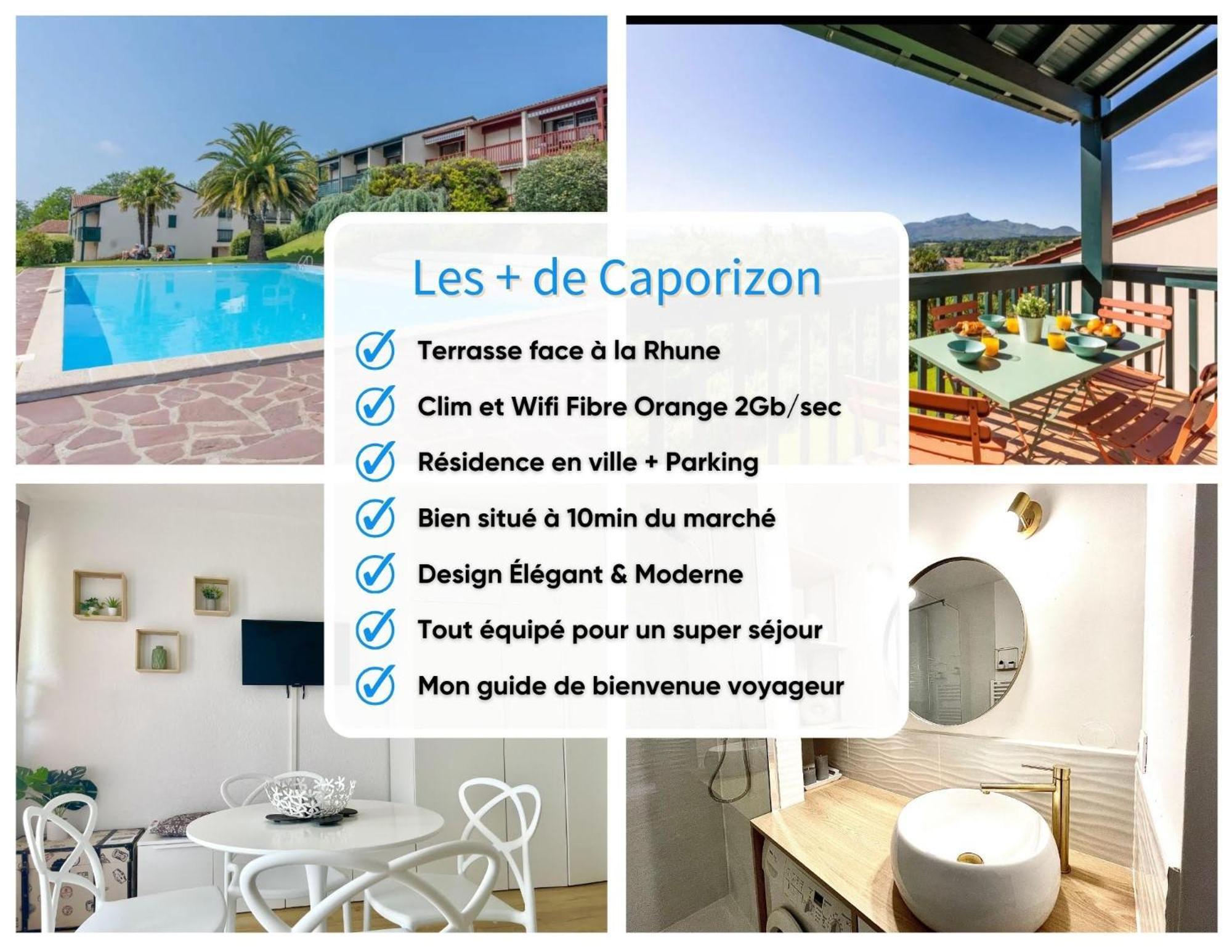 Апартаменты Caporizon-Baillenia-T1 Vue Montagne - Piscine St Jean De Luz Сен-Жан-де-Люз Экстерьер фото