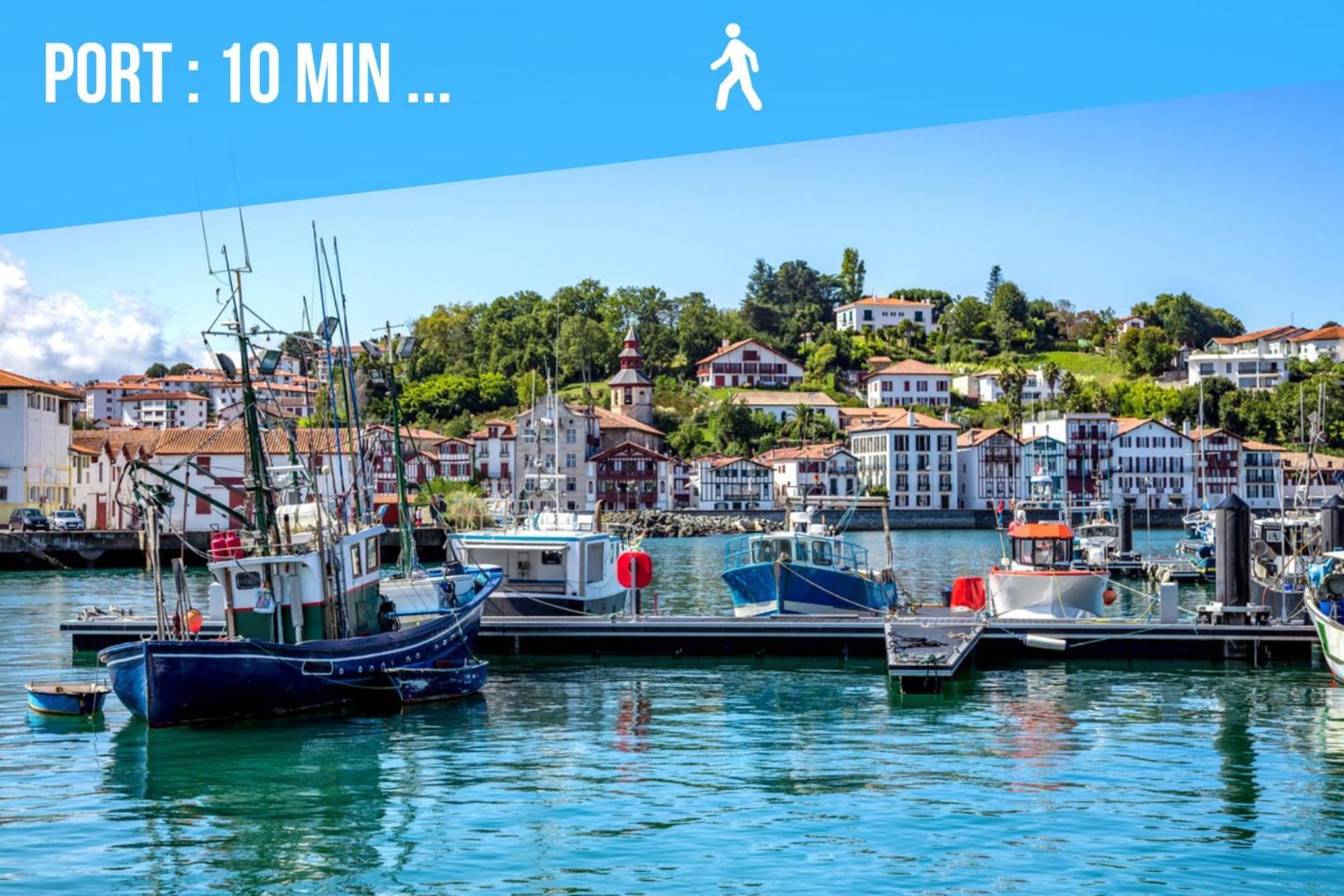 Апартаменты Caporizon-Baillenia-T1 Vue Montagne - Piscine St Jean De Luz Сен-Жан-де-Люз Экстерьер фото
